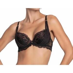 NEW LISE CHARMEL secret contour bra in charme noir